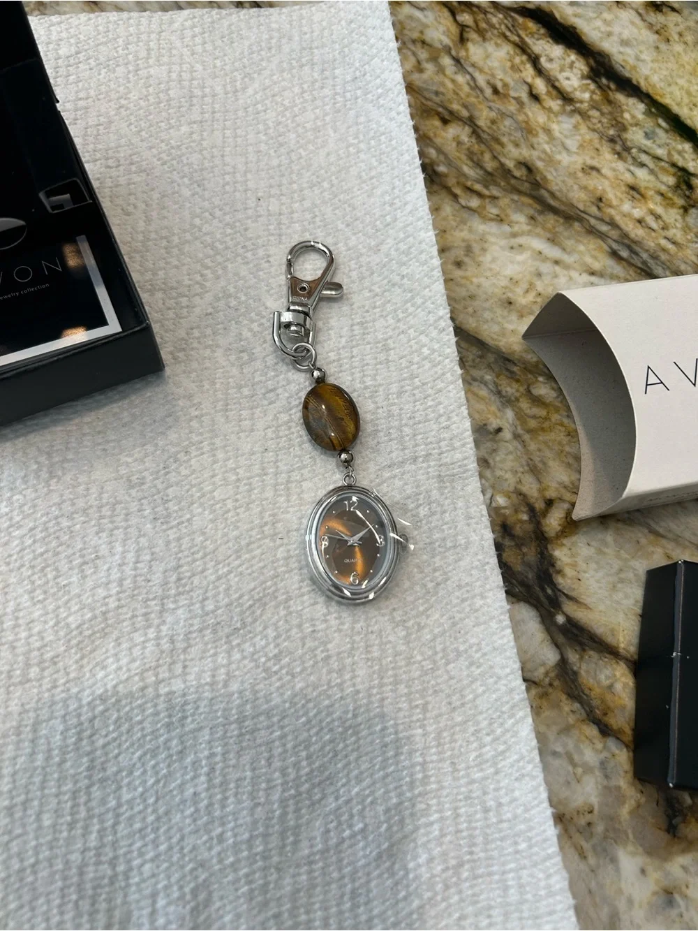 Avon Precious Inspiration Clip Watch with Stone Accent